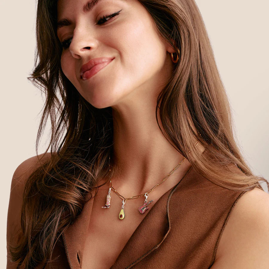 CHARM CLUB PINK ELECTRIC GUITAR