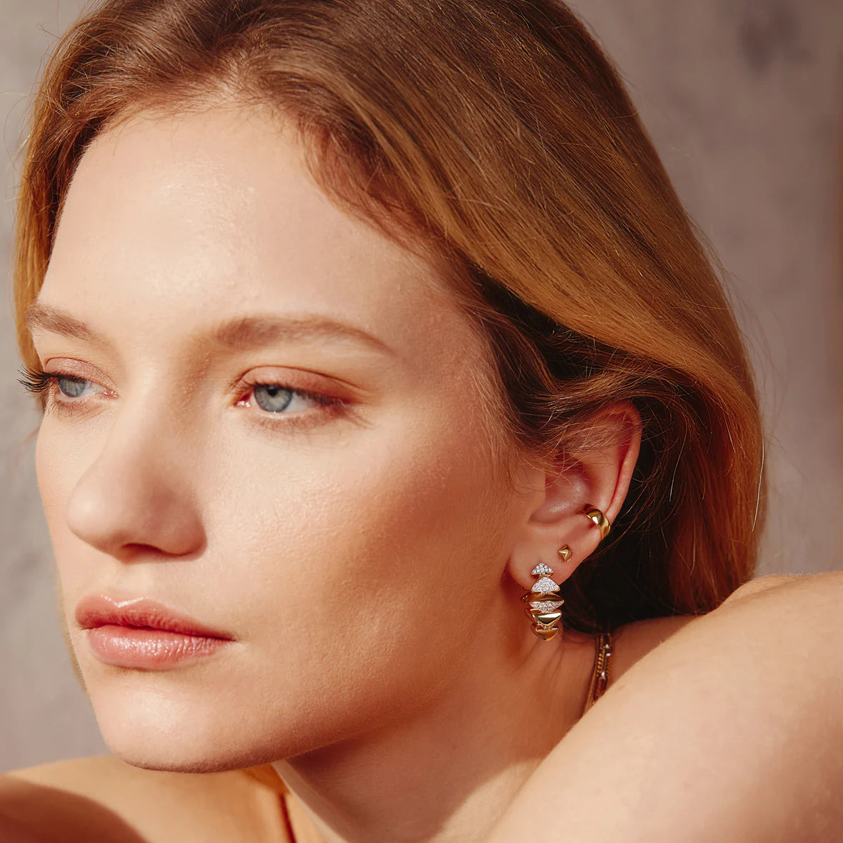 TRAILBLAZER PYRAMID STUD EARRING