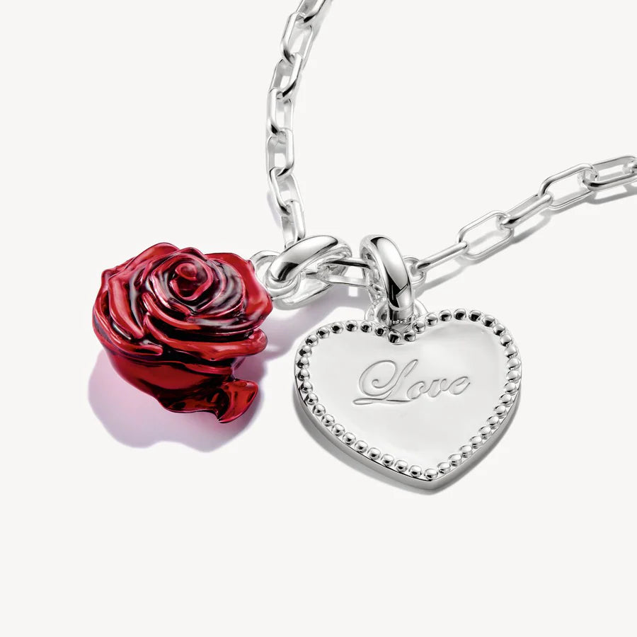 CONNECT RED ROSE CHARM