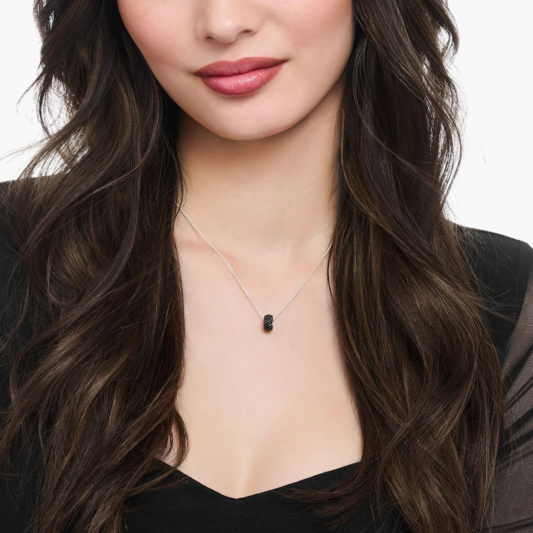 ESSENTIALS PAVE RING PENDANT NECKLACE