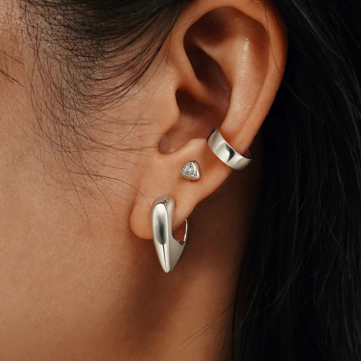 TRAILBLAZER SHIELD STUD EARRINGS