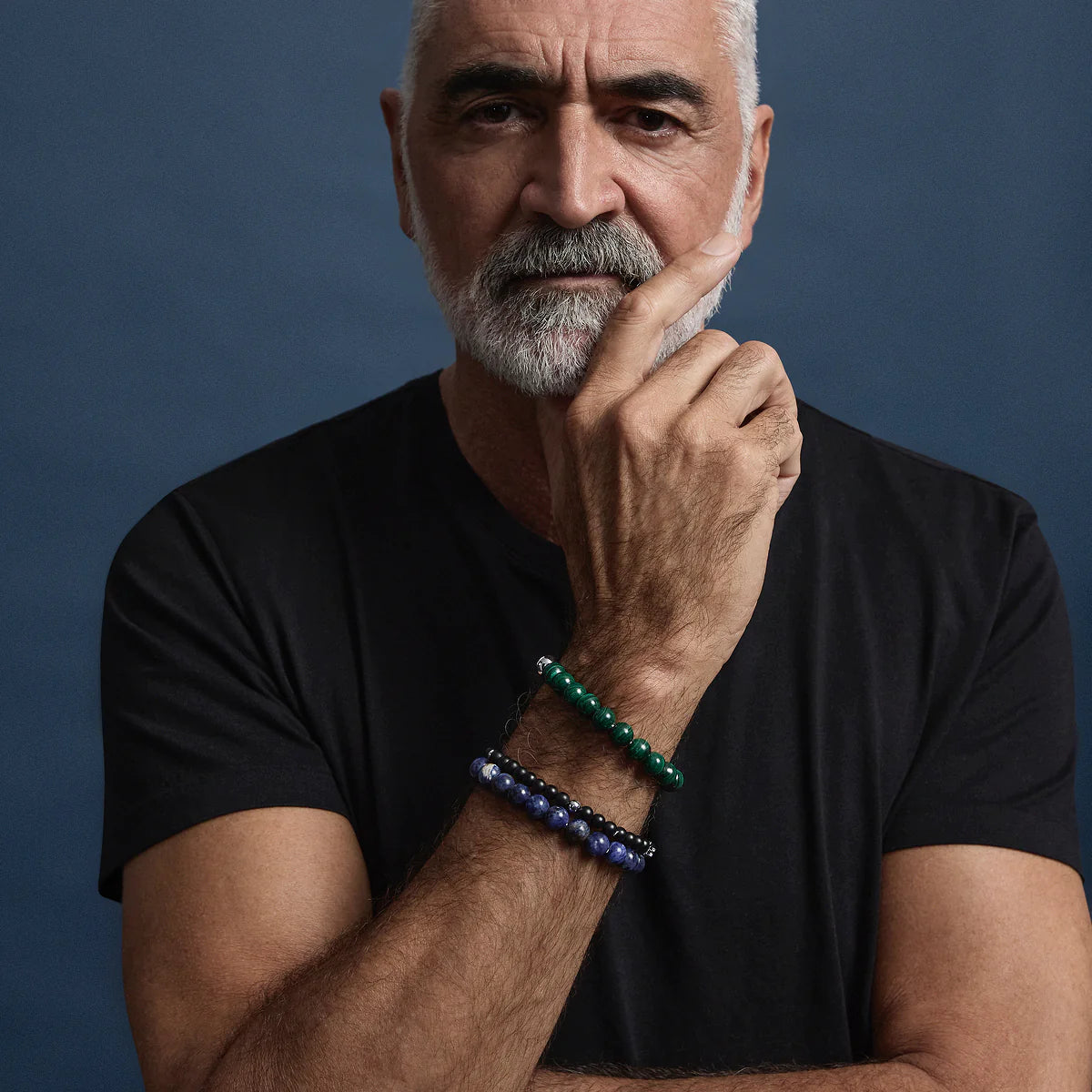 ATLAS MEN'S 10MM BEADED SODALITE BRACELET