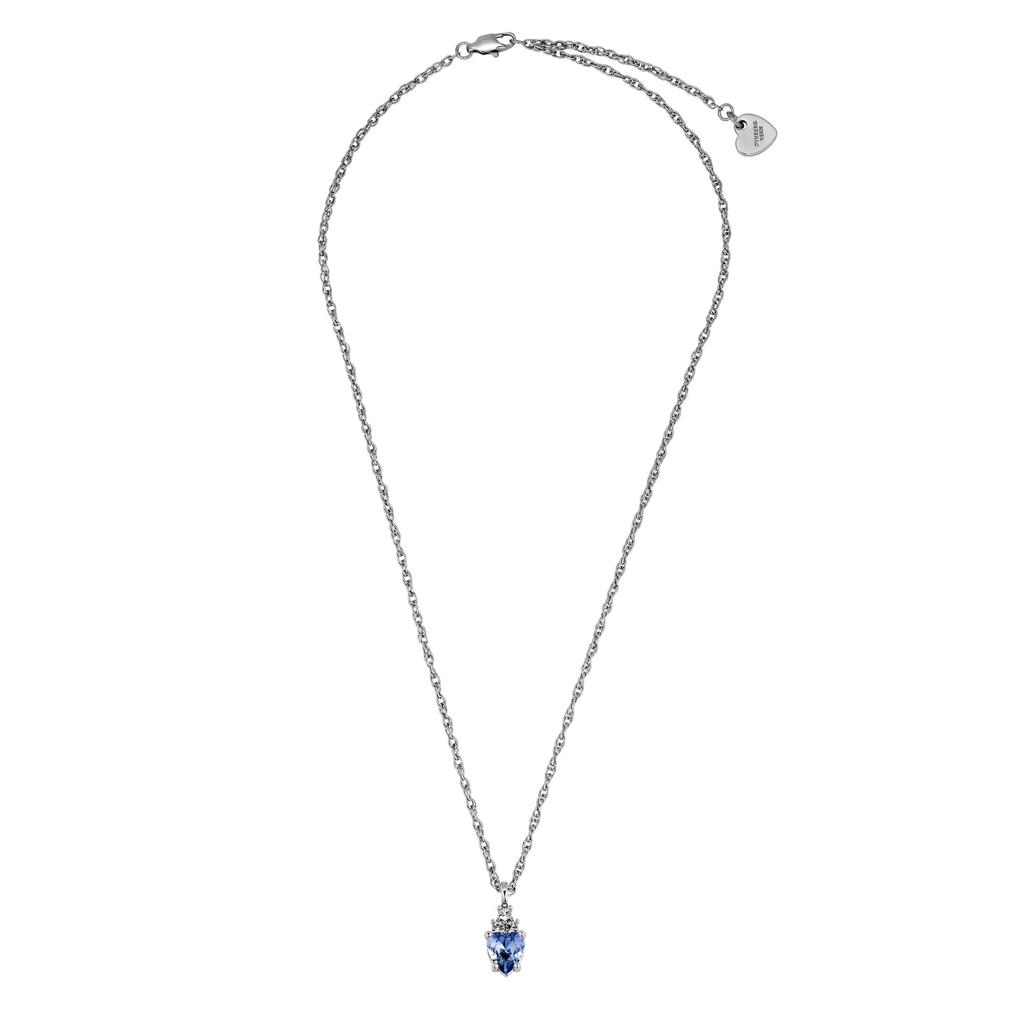 SPIRA SHINY SILVER LIGHT BLUE EARRINGS