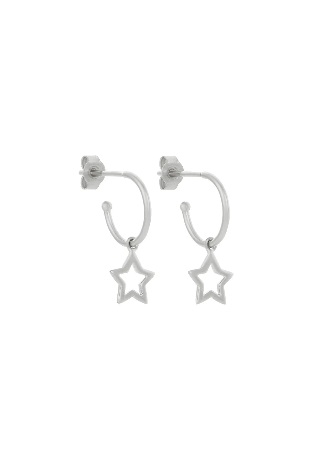 STAR HOOP EARRINGS