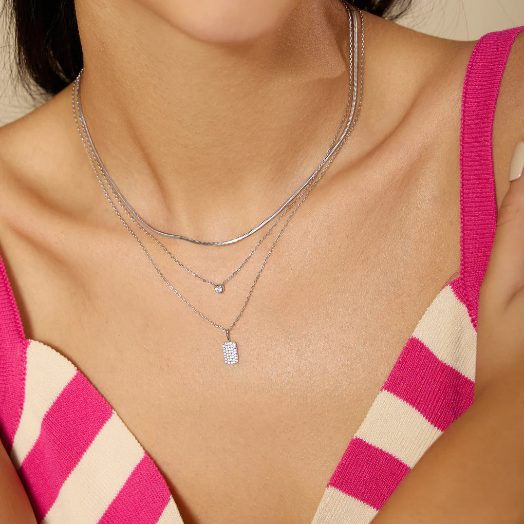 SUNNY PAVE PENDANT NECKLACE