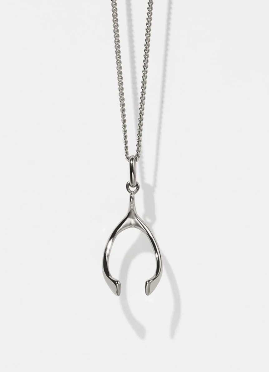 WISHBONE CHARM NECKLACE