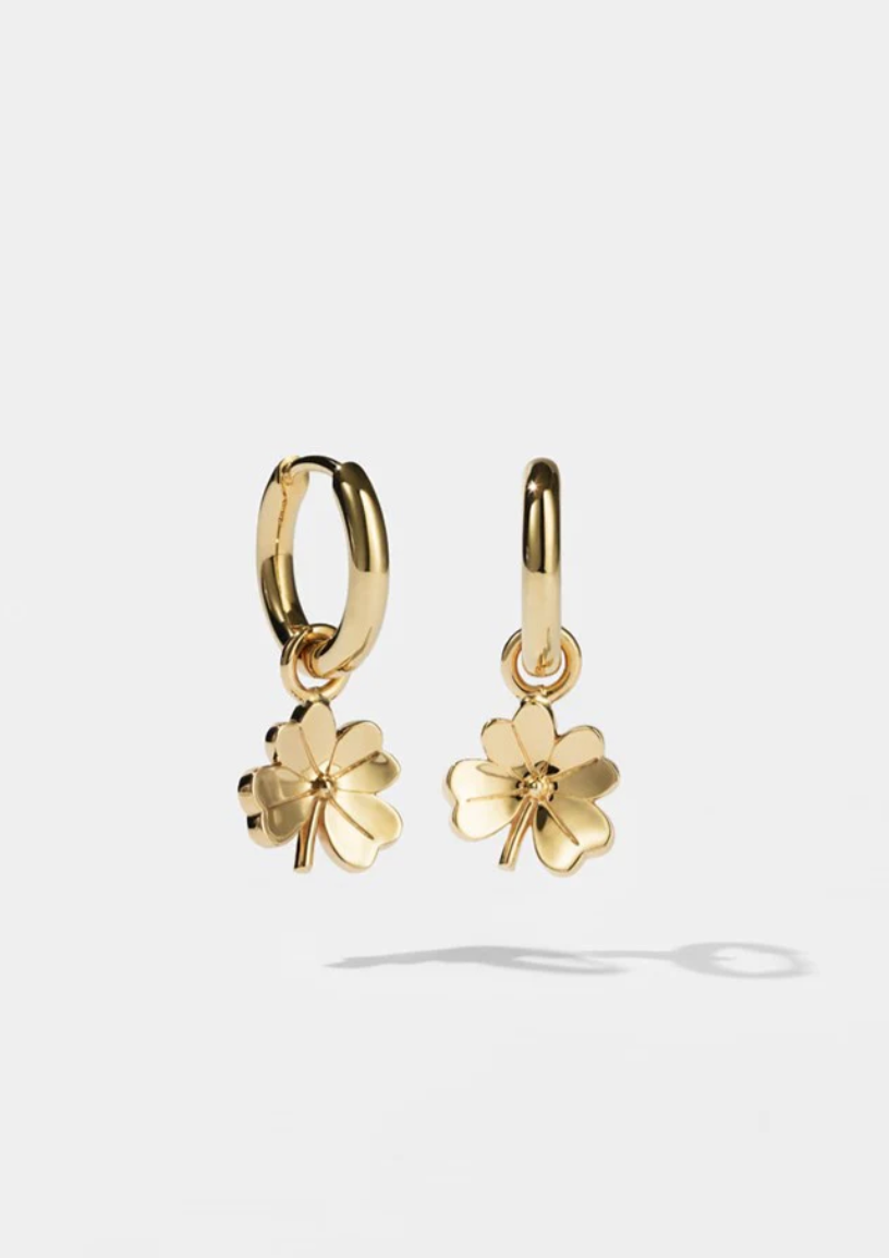 LUCKY CLOVER CHARM EARRINGS