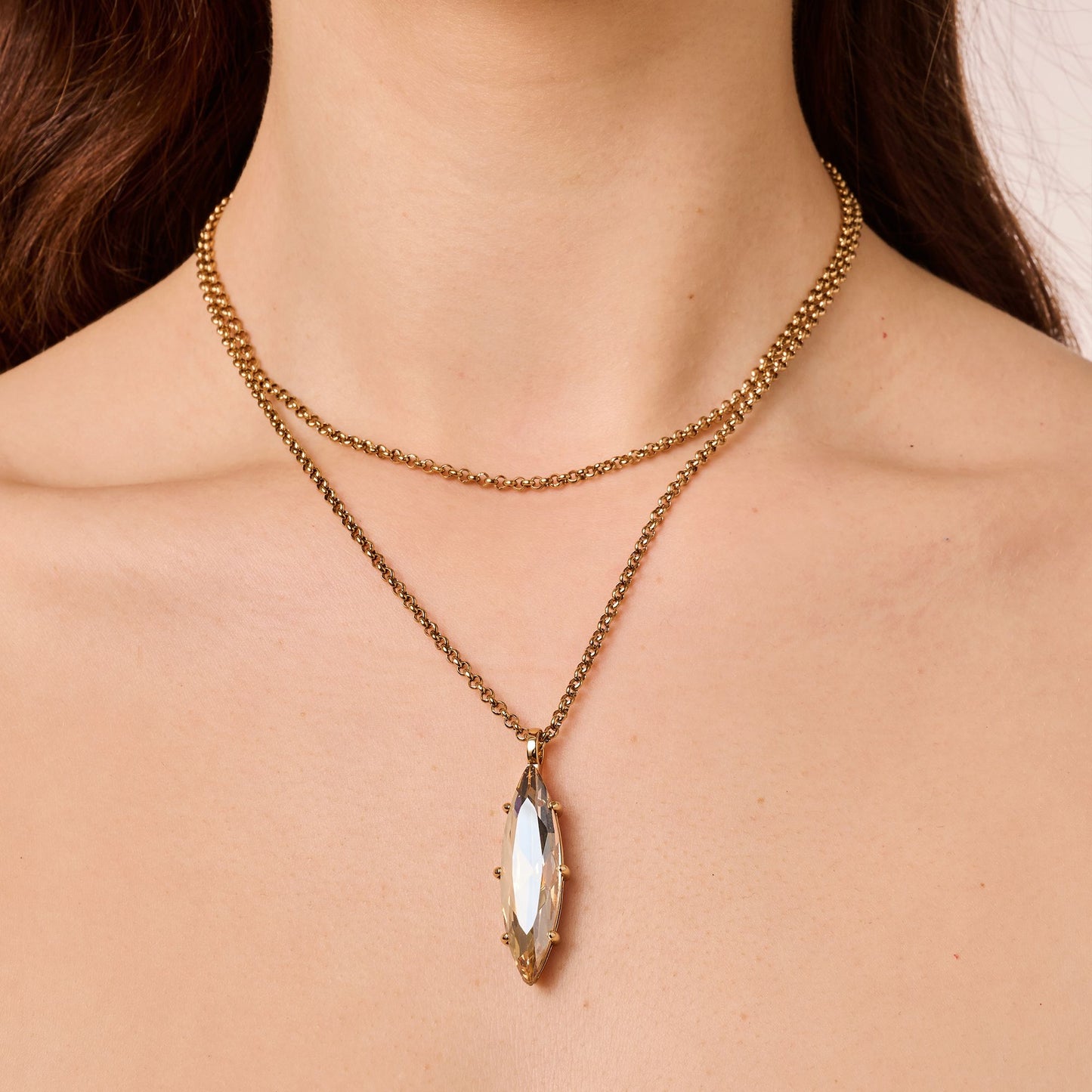 TAKESHI SHINY GOLDEN NECKLACE