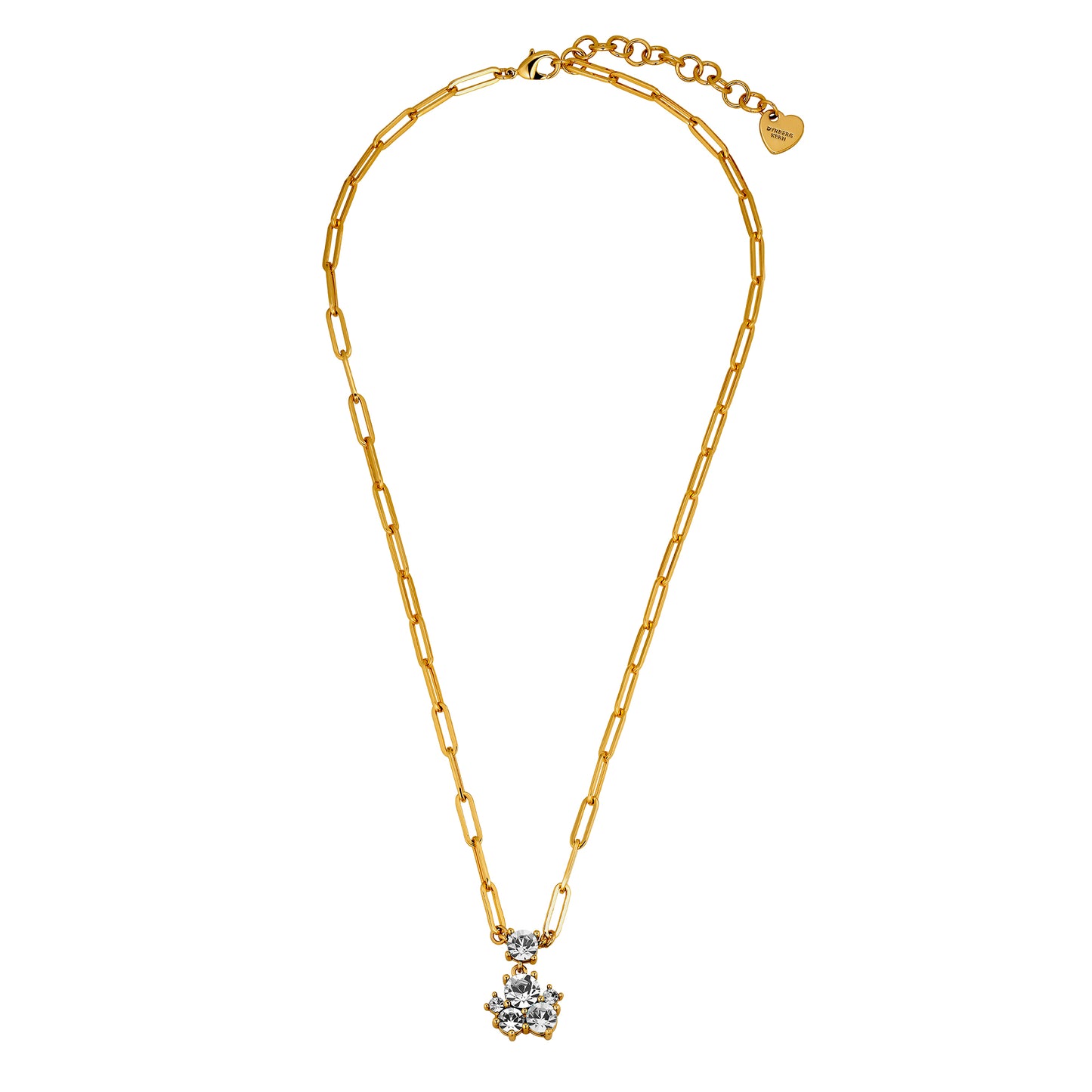 TANZY SHINY GOLD CRYSTAL EARRINGS