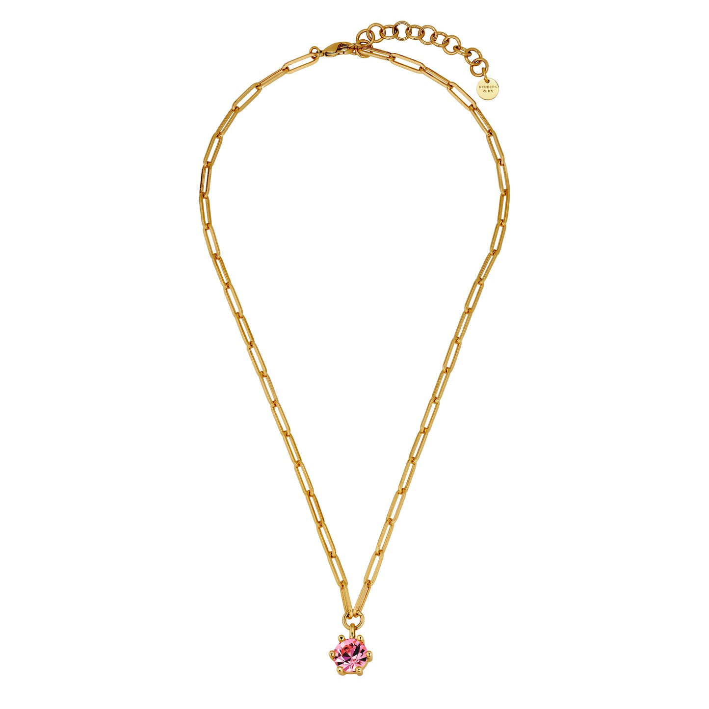 TESSA SHINY GOLD ROSE NECKLACE