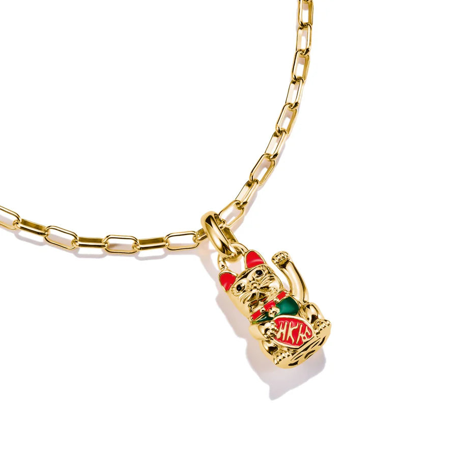 CONNECT WAIVING CAT CHARM