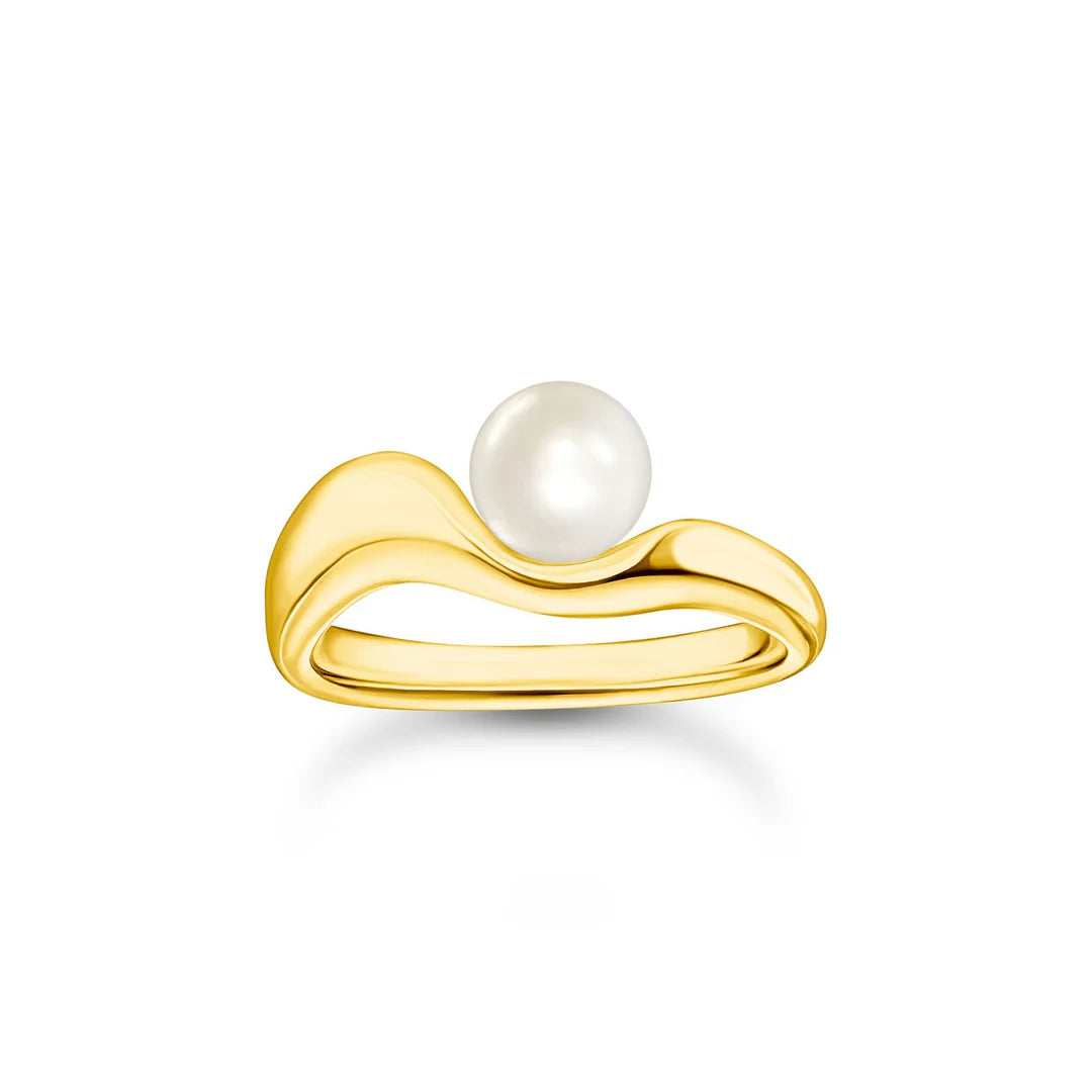 FLUID ORGANIC FRESHWATER PEARL WAVY RING