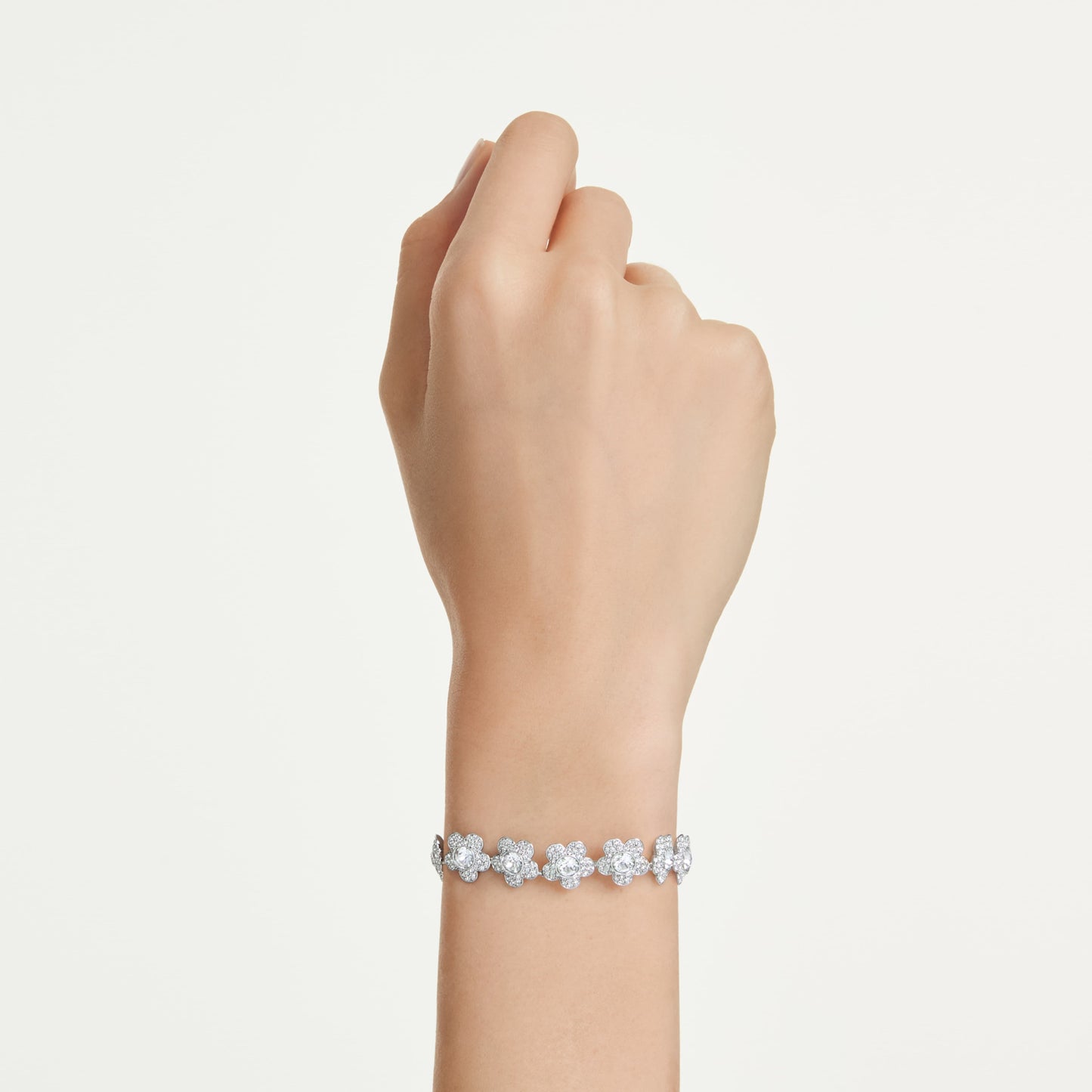 ARIANA GRANDE X BRACELET FLOWER - WHITE, RHODIUM