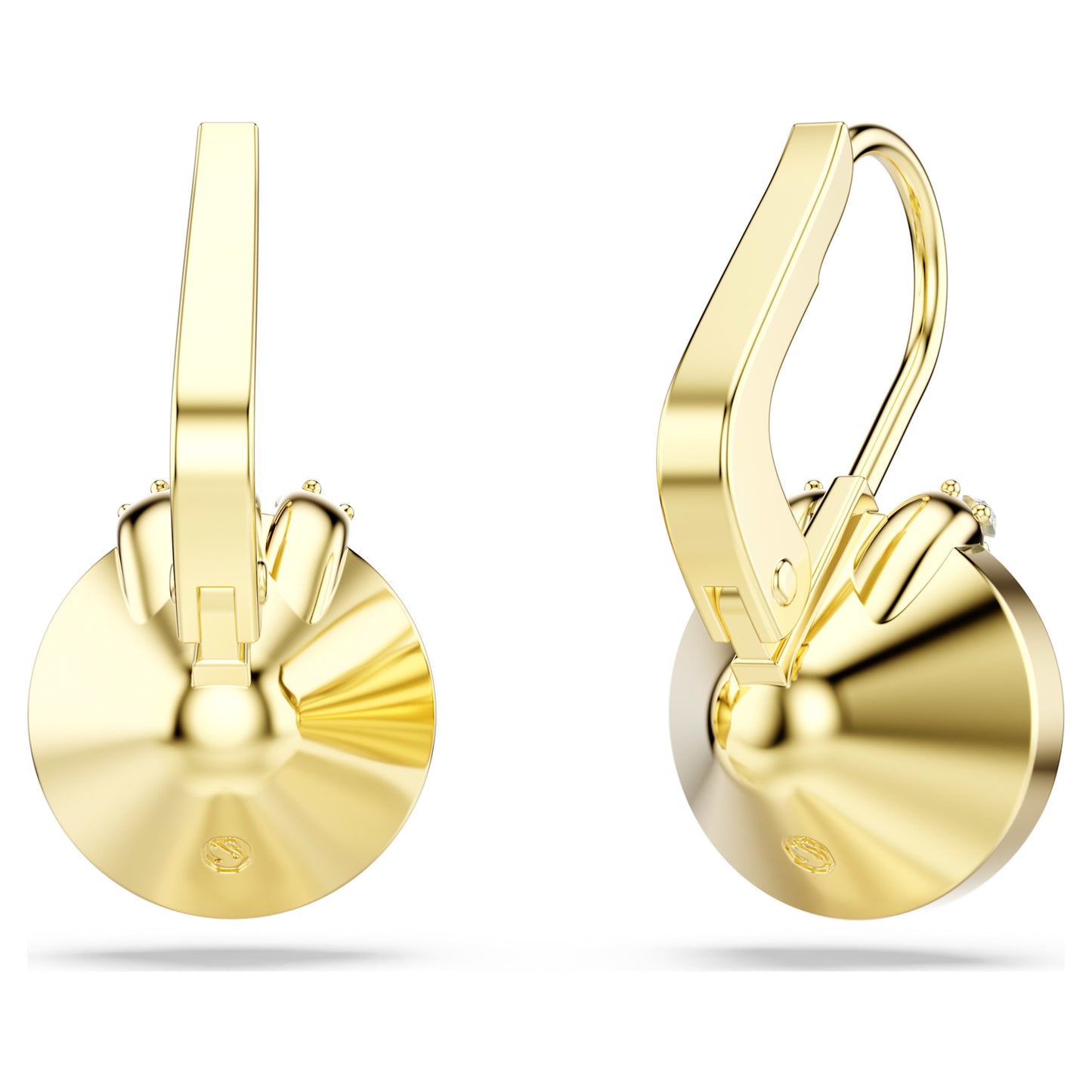BELLA V DROP EARRINGS - GREEN, GOLD