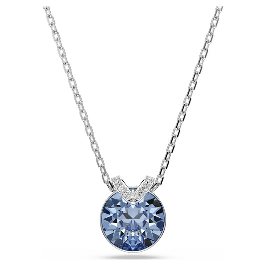BELLA V NECKLACE - BLUE, RHODIUM
