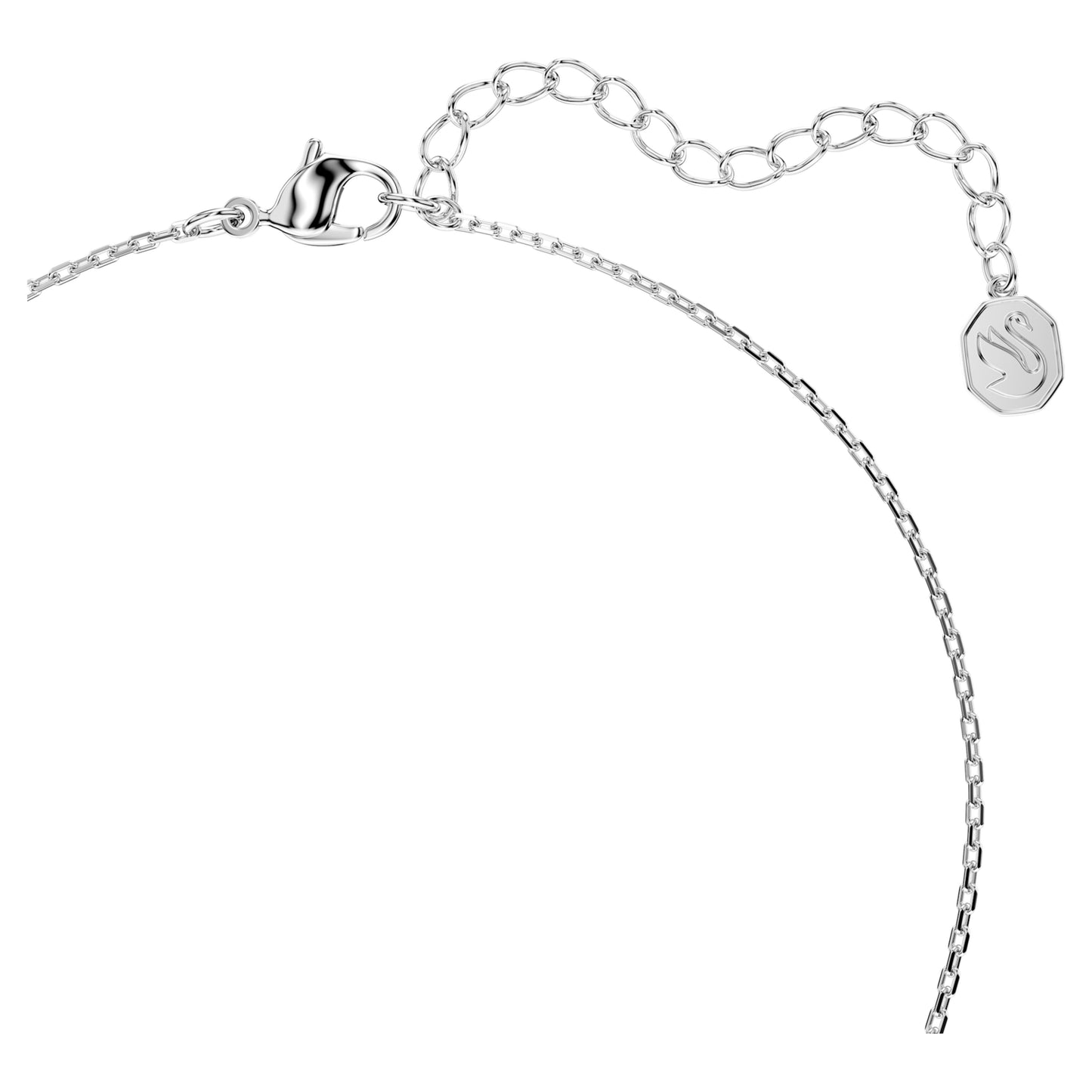 BELLA V PENDANT - PINK, RHODIUM