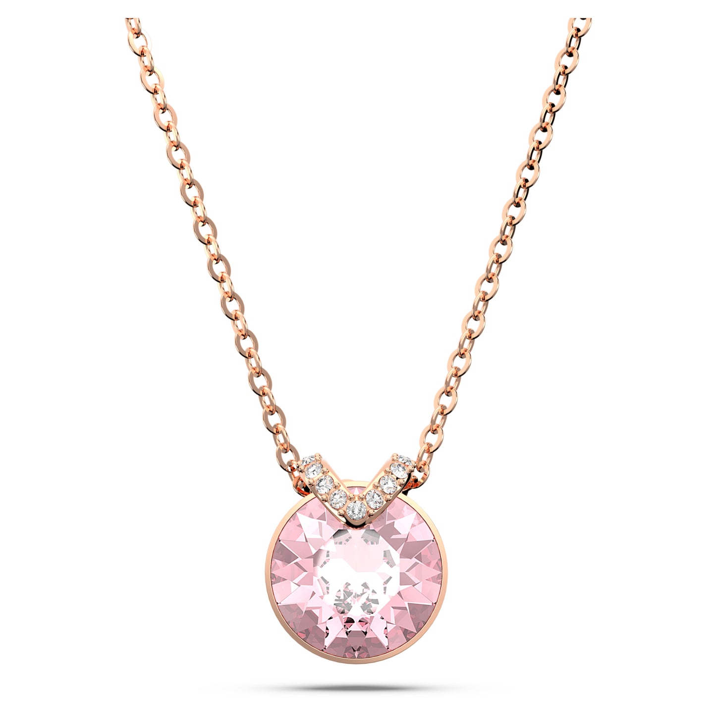 BELLA V PENDANT - PINK, ROSE-GOLD