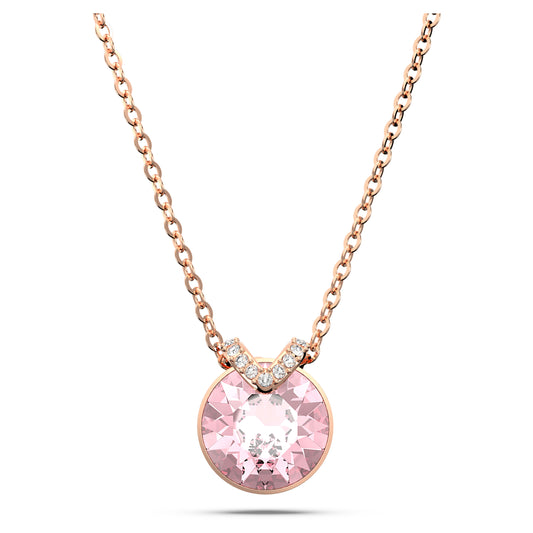 BELLA V PENDANT - PINK, ROSE-GOLD
