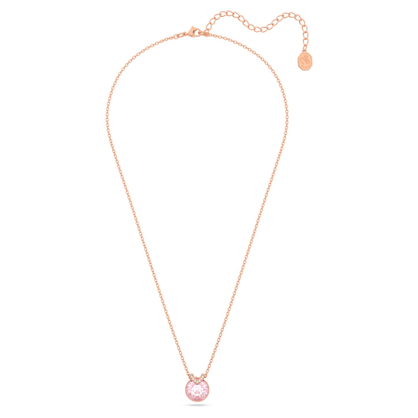 BELLA V PENDANT - PINK, ROSE-GOLD