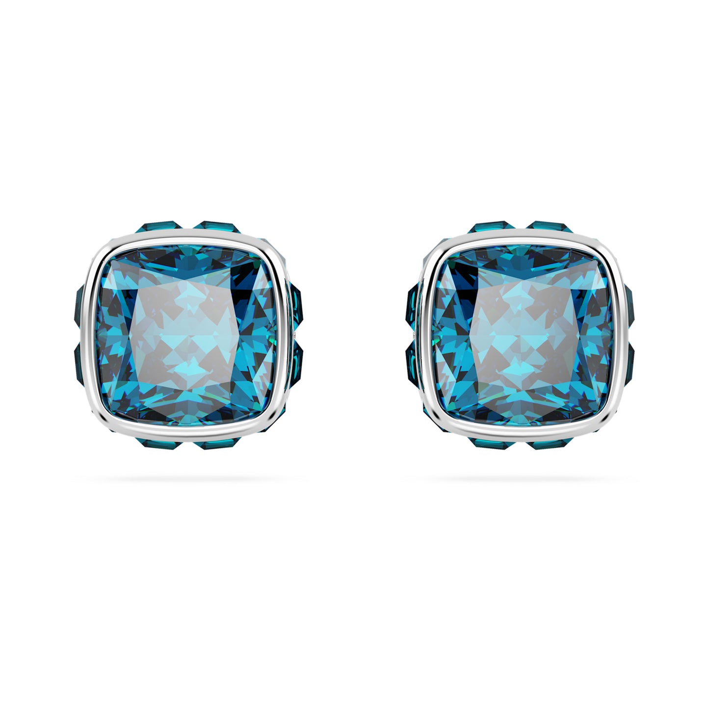 BIRTHSTONE STUD EARRINGS DECEMBER - BLUE, RHODIUM