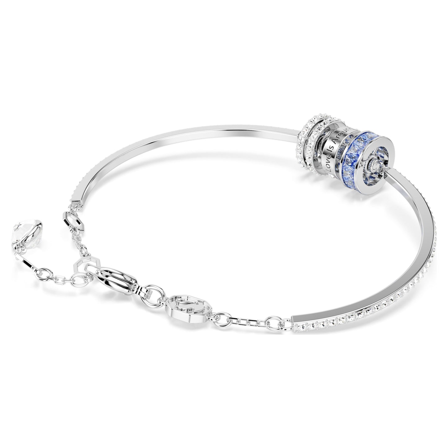 CONNEXUS BRACELET, 'LOVE IS AROUND' - BLUE, RHODIUM