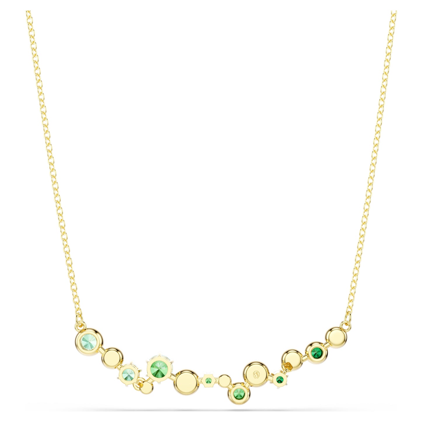 CONSTELLA NECKLACE MIXED CUTS - GREEN, GOLD