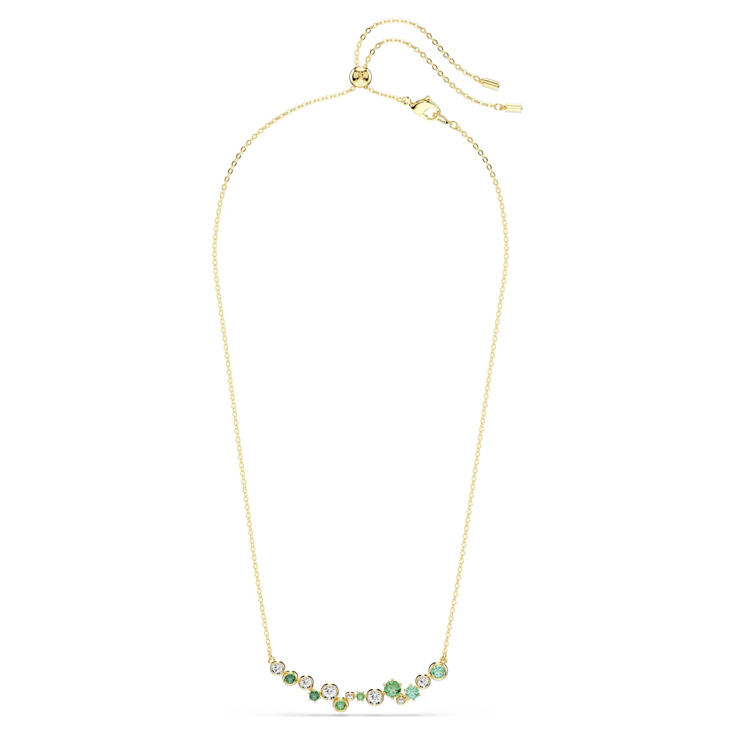 CONSTELLA NECKLACE MIXED CUTS - GREEN, GOLD