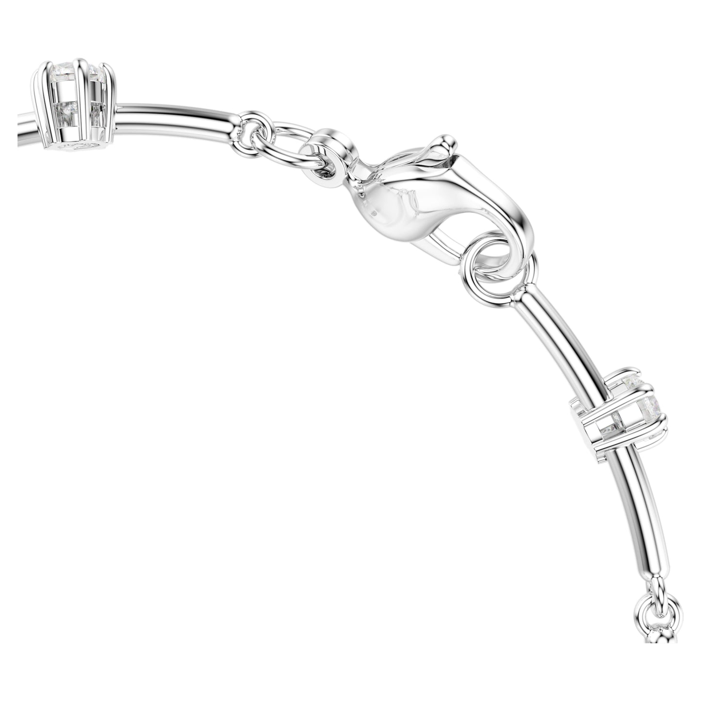 CONSTELLA TENNIS BRACELET - WHITE, RHODIUM