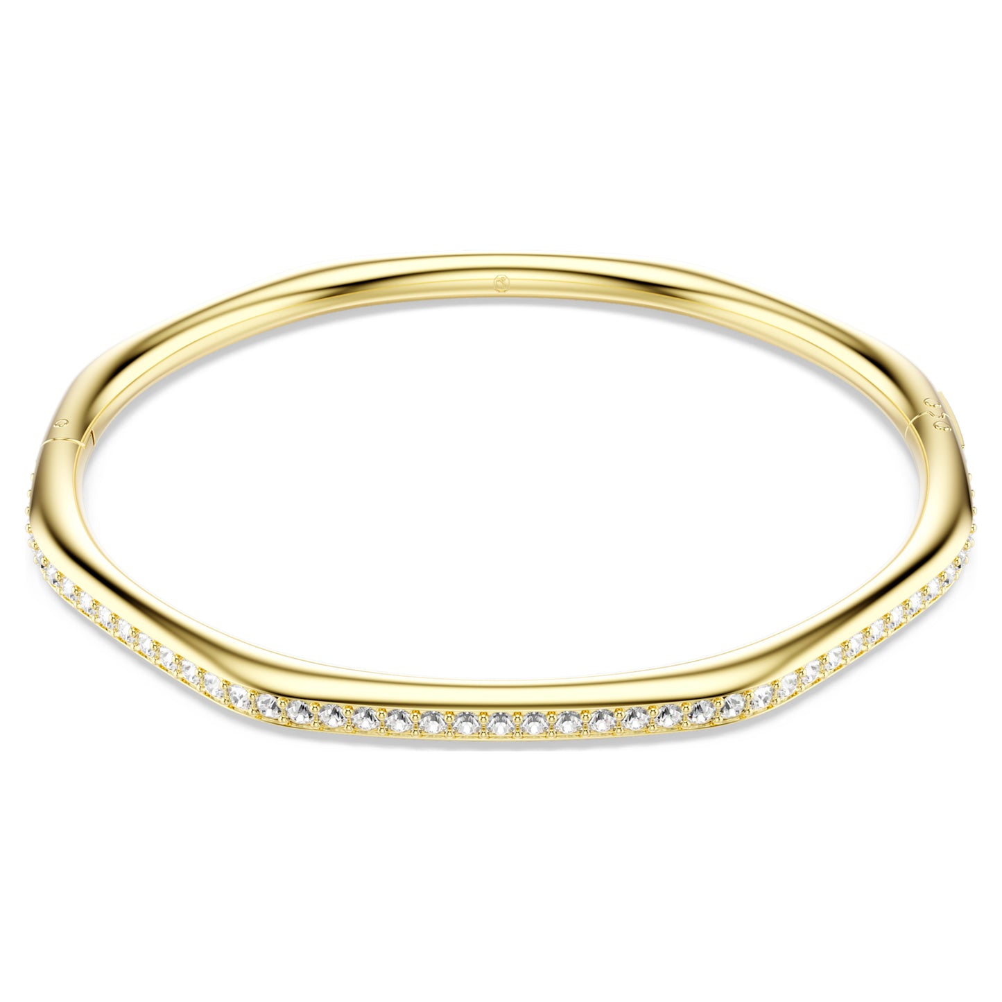 DEXTERA BANGLE OCTAGON - WHITE, GOLD