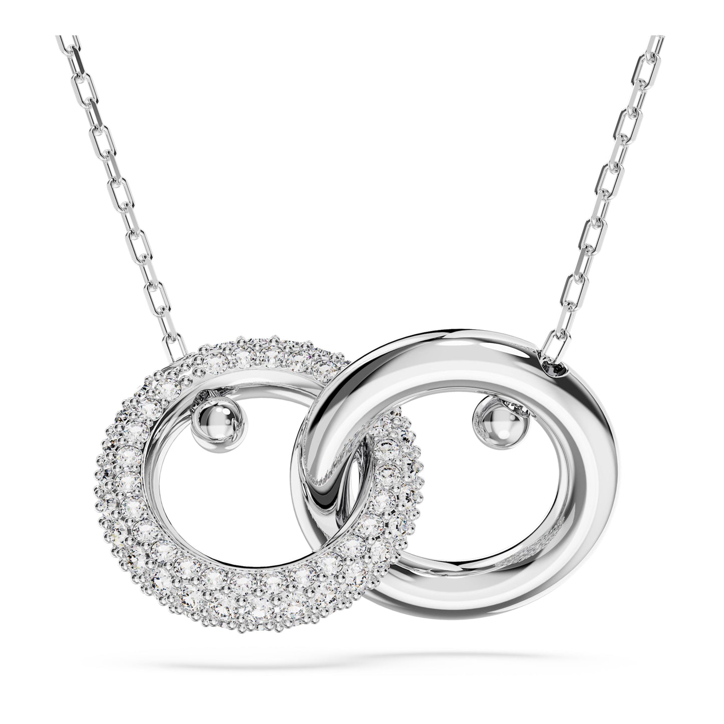 DEXTERA PENDANT INTERLOCKING - WHITE, RHODIUM