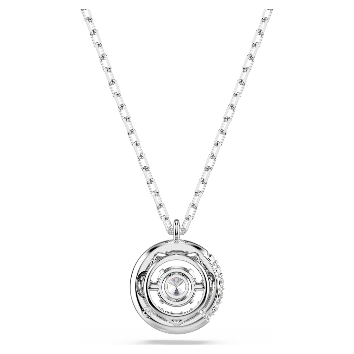 DEXTERA PENDANT - WHITE, RHODIUM
