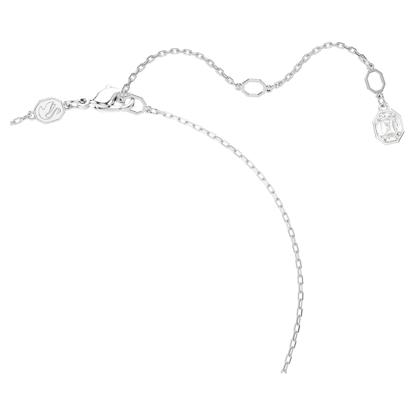 DEXTERA PENDANT - WHITE, RHODIUM