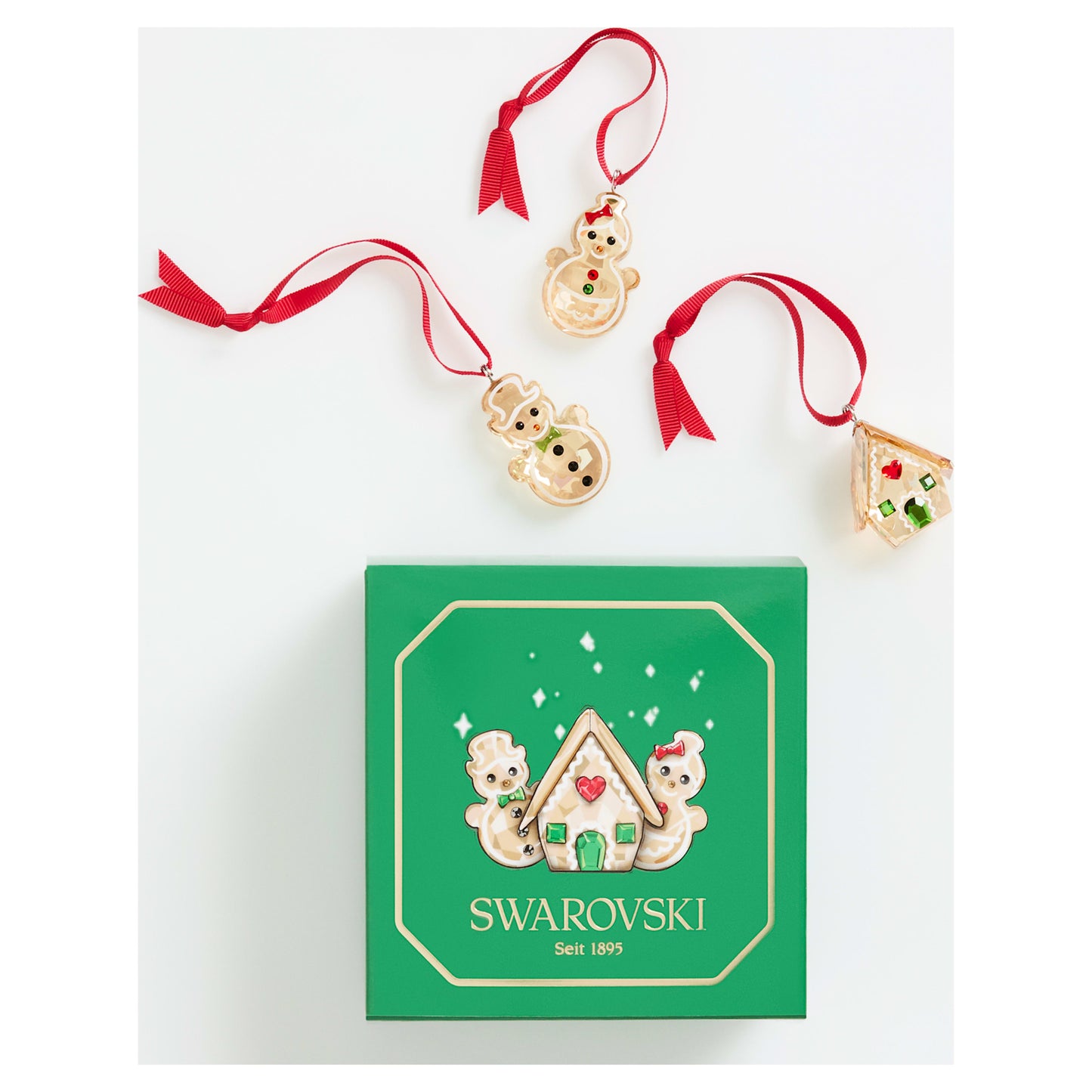 HOLIDAY CHEERS GINGERBREAD ORNAMENT SET