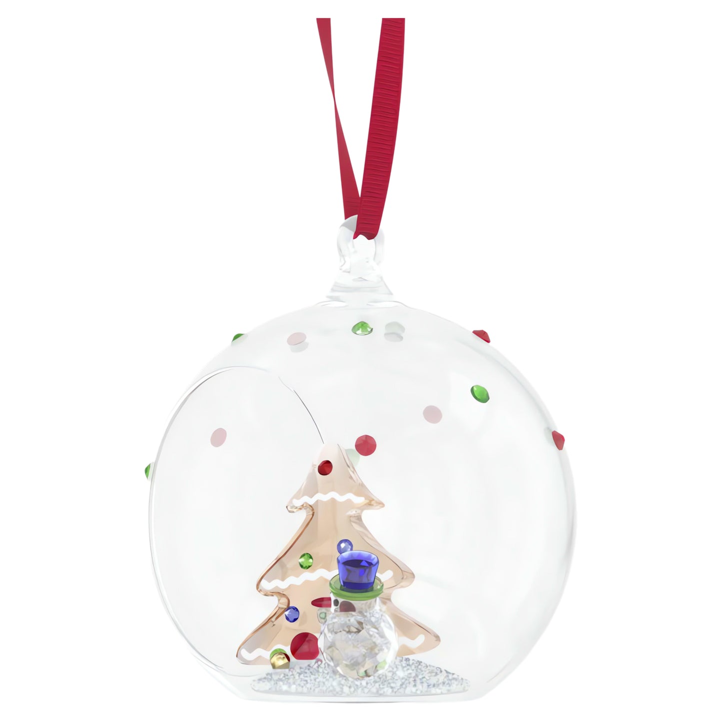 HOLIDAY CHEERS TREE AND SNOWMAN ORNAMENT