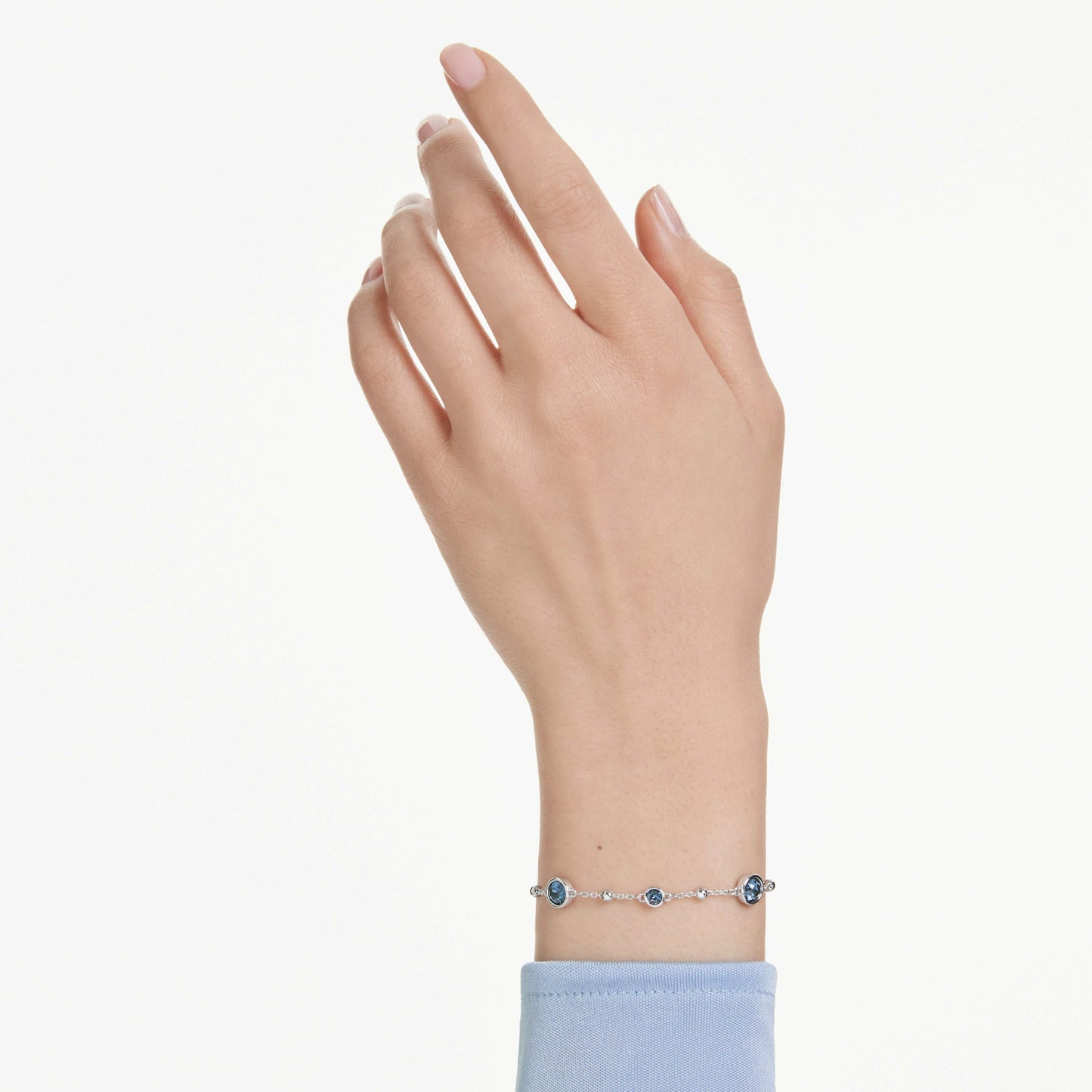 IMBER BRACELET - BLUE, RHODIUM