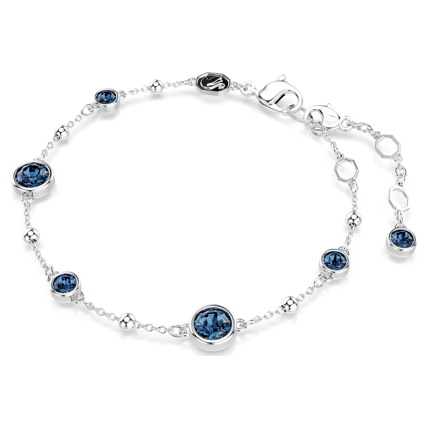 IMBER BRACELET - BLUE, RHODIUM