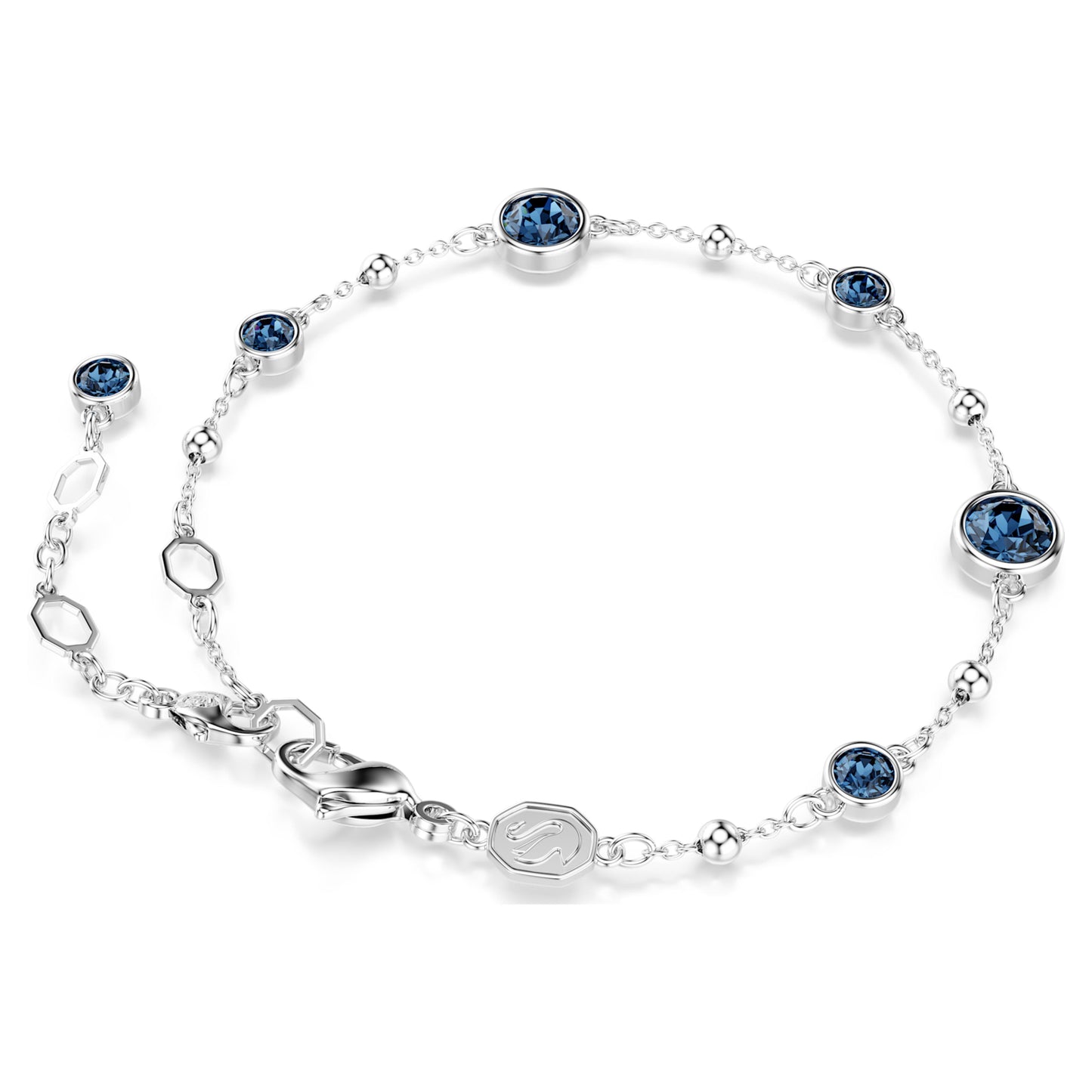 IMBER BRACELET - BLUE, RHODIUM