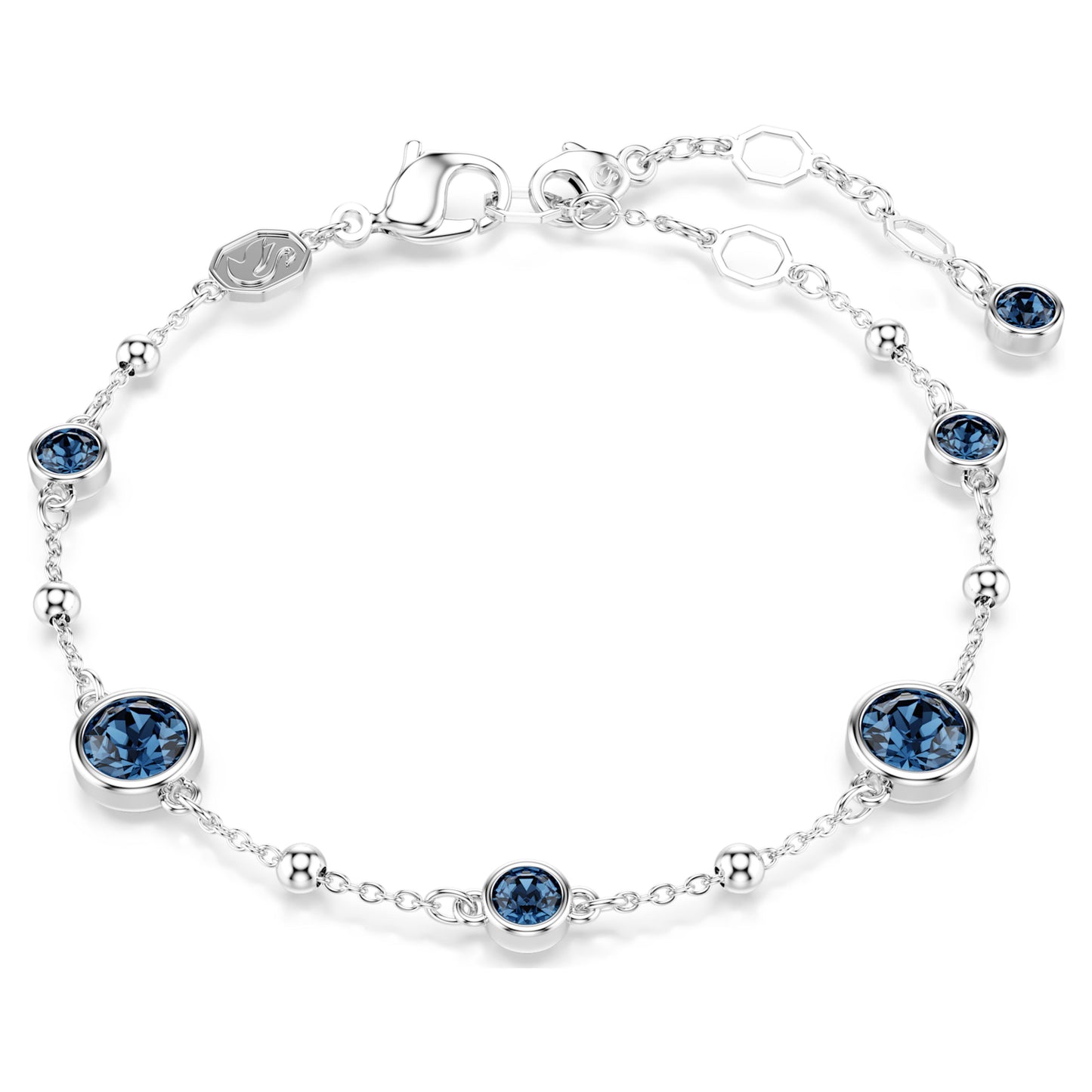 IMBER BRACELET - BLUE, RHODIUM