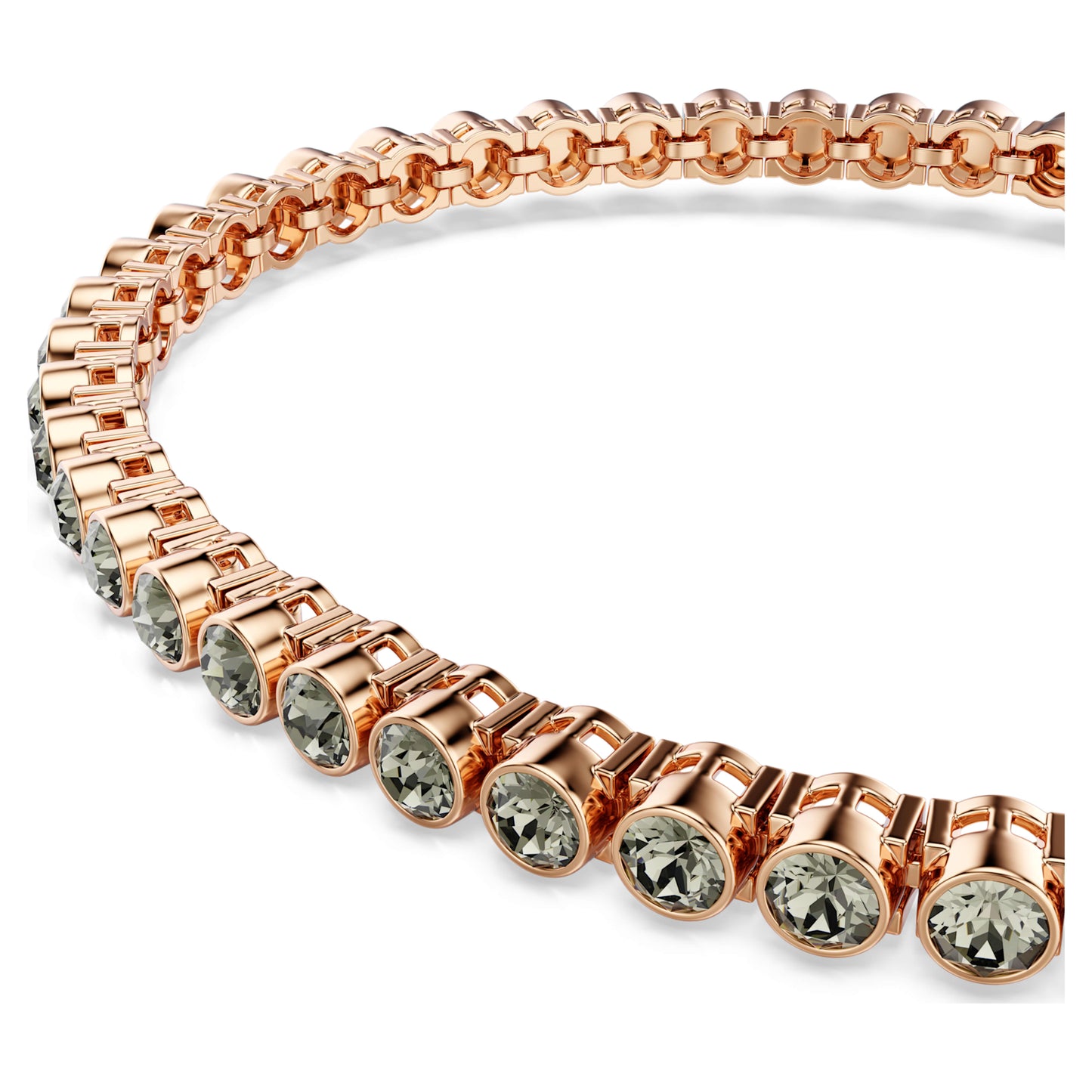 IMBER EMILY TENNIS BRACELET - BLACK, ROSE-GOLD