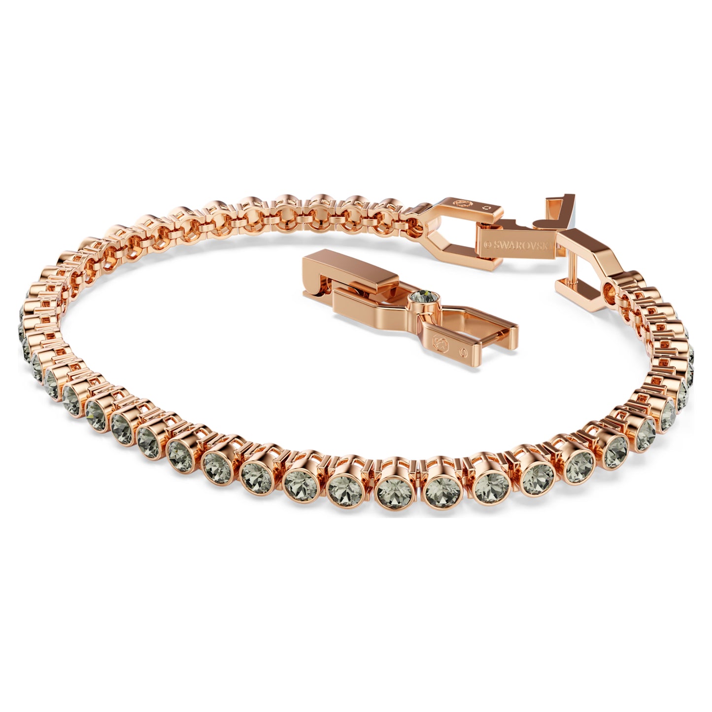 IMBER EMILY TENNIS BRACELET - BLACK, ROSE-GOLD