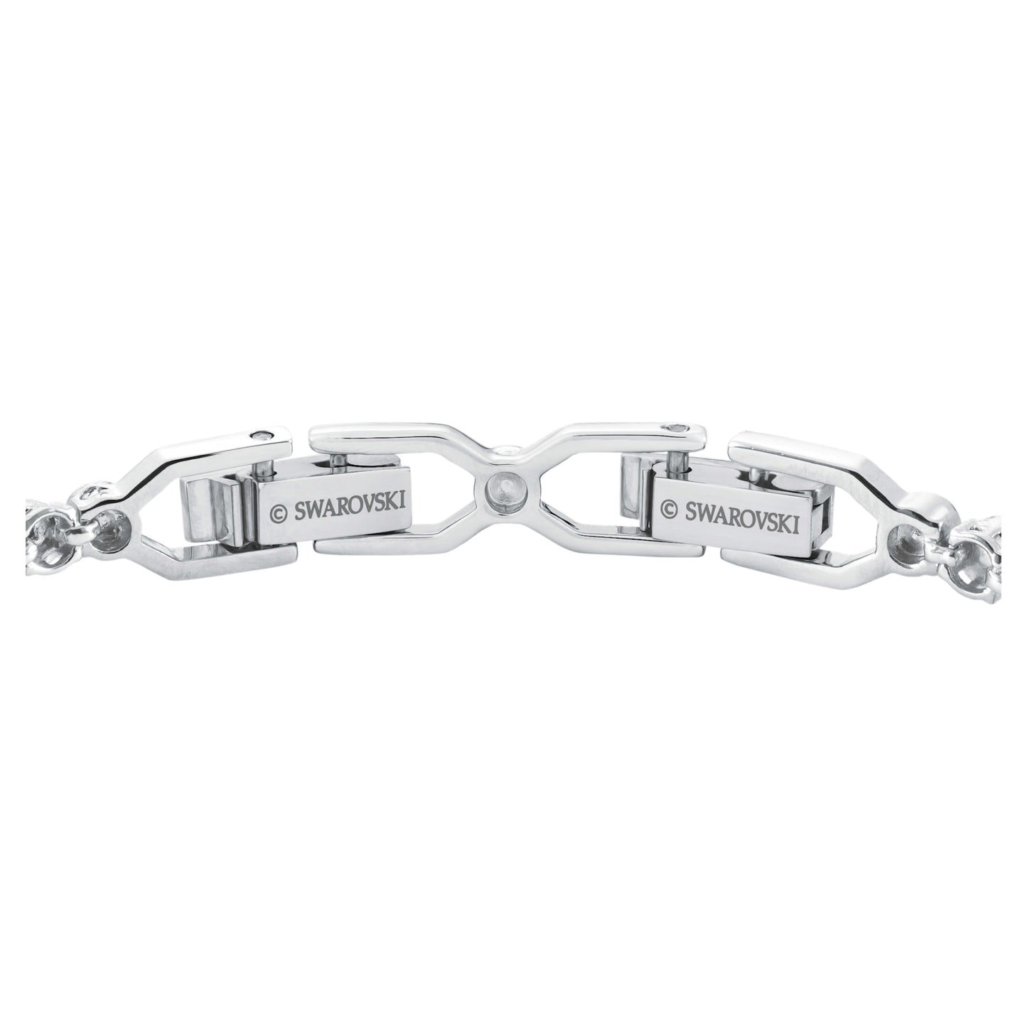 IMBER EMILY BRACELET - WHITE, RHODIUM PLATED