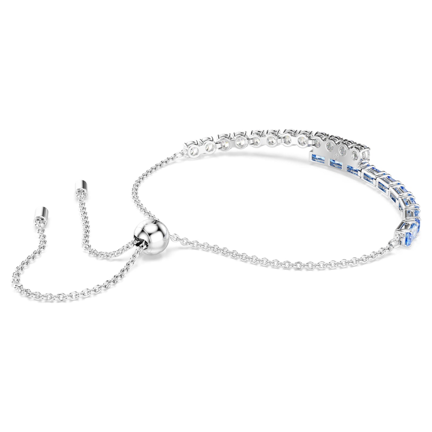 MATRIX BRACELET - BLUE, RHODIUM