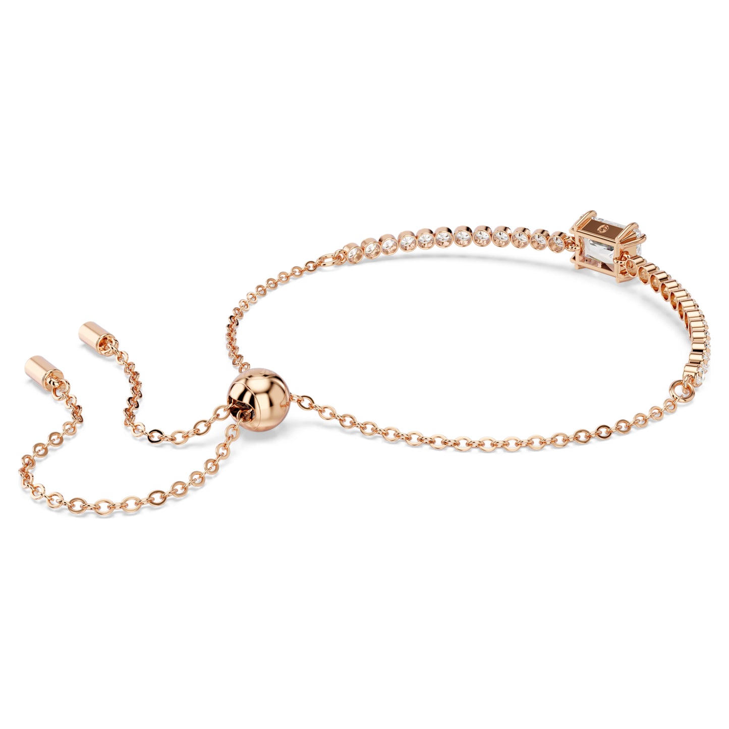 MATRIX TENNIS BRACELET - WHITE, ROSE-GOLD