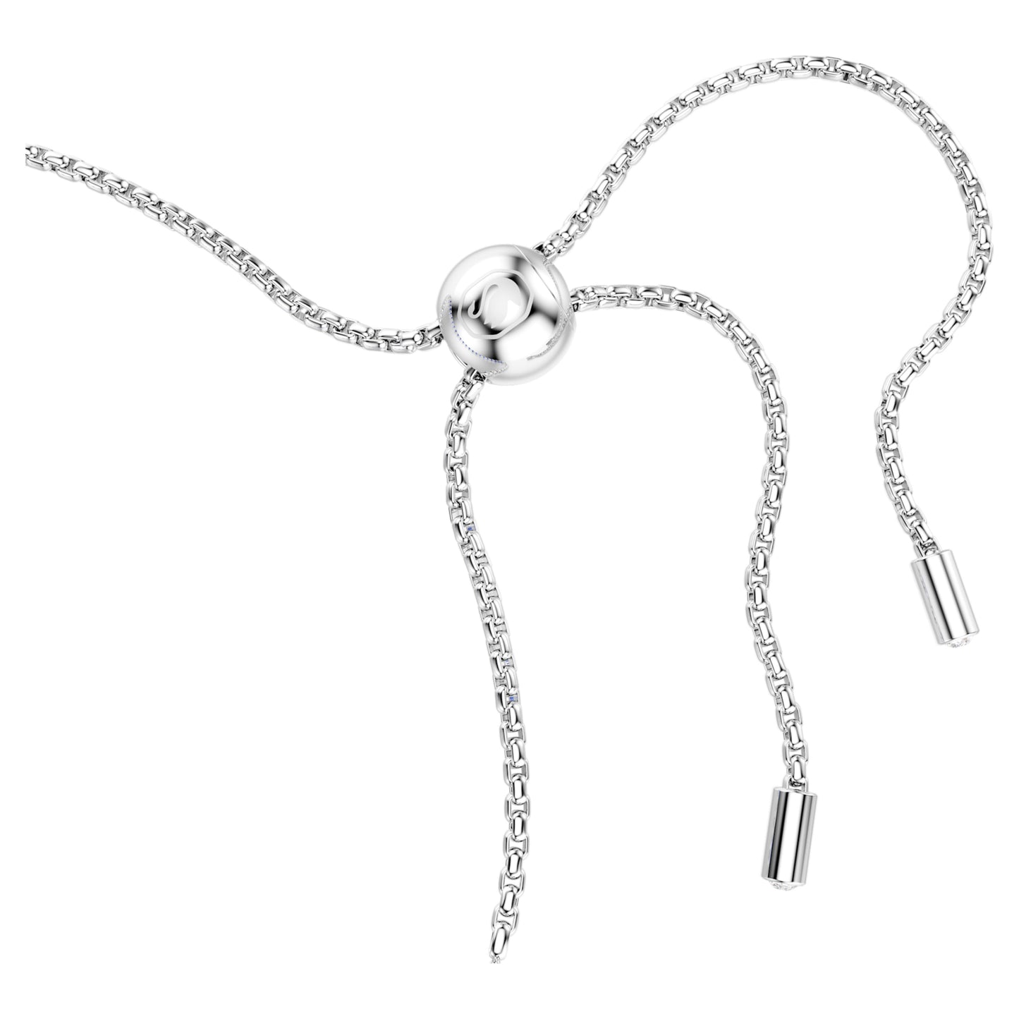 MATRIX TENNIS BRACELET - BLUE, RHODIUM