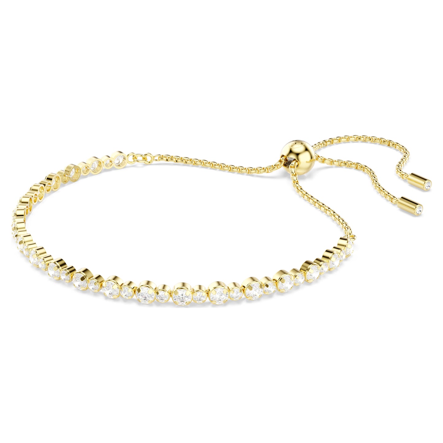 MATRIX TENNIS BRACELET - WHITE, GOLD