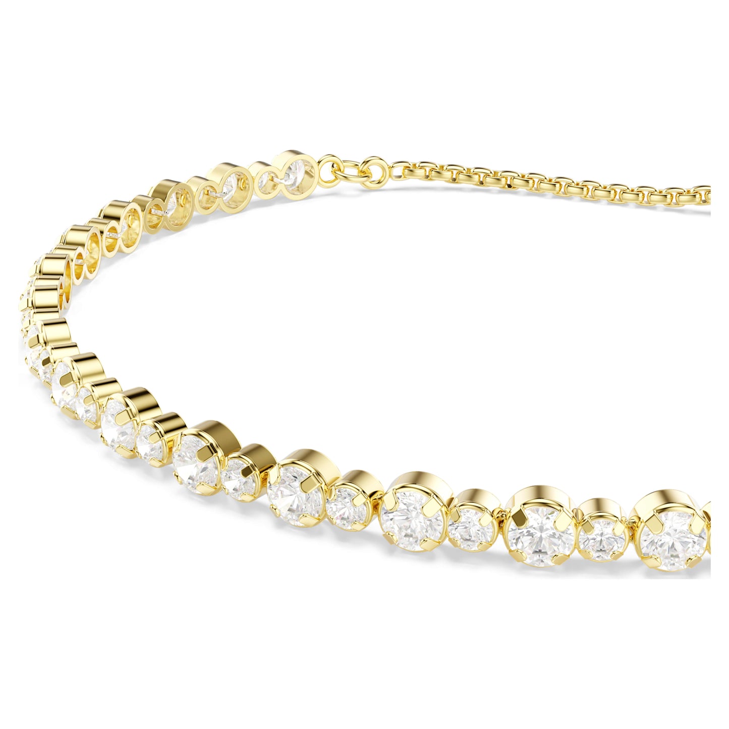 MATRIX TENNIS BRACELET - WHITE, GOLD
