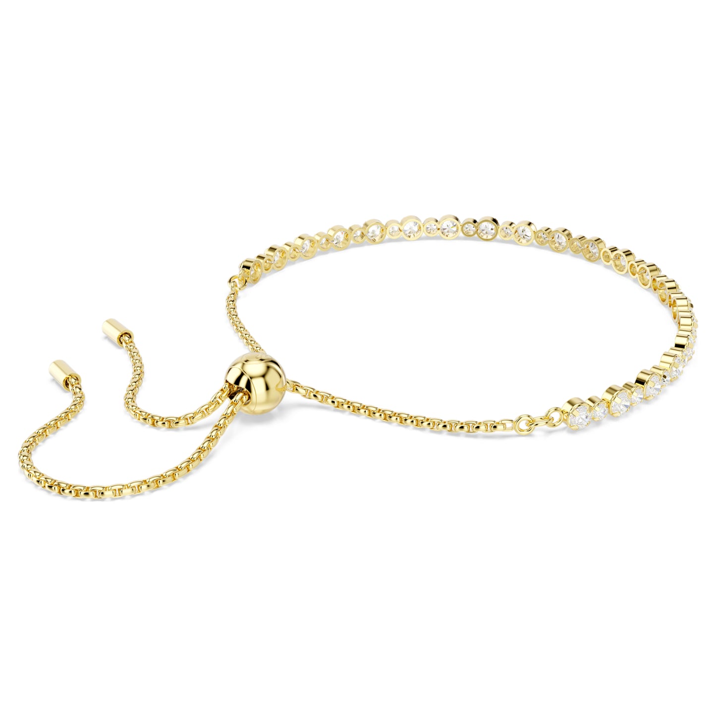 MATRIX TENNIS BRACELET - WHITE, GOLD