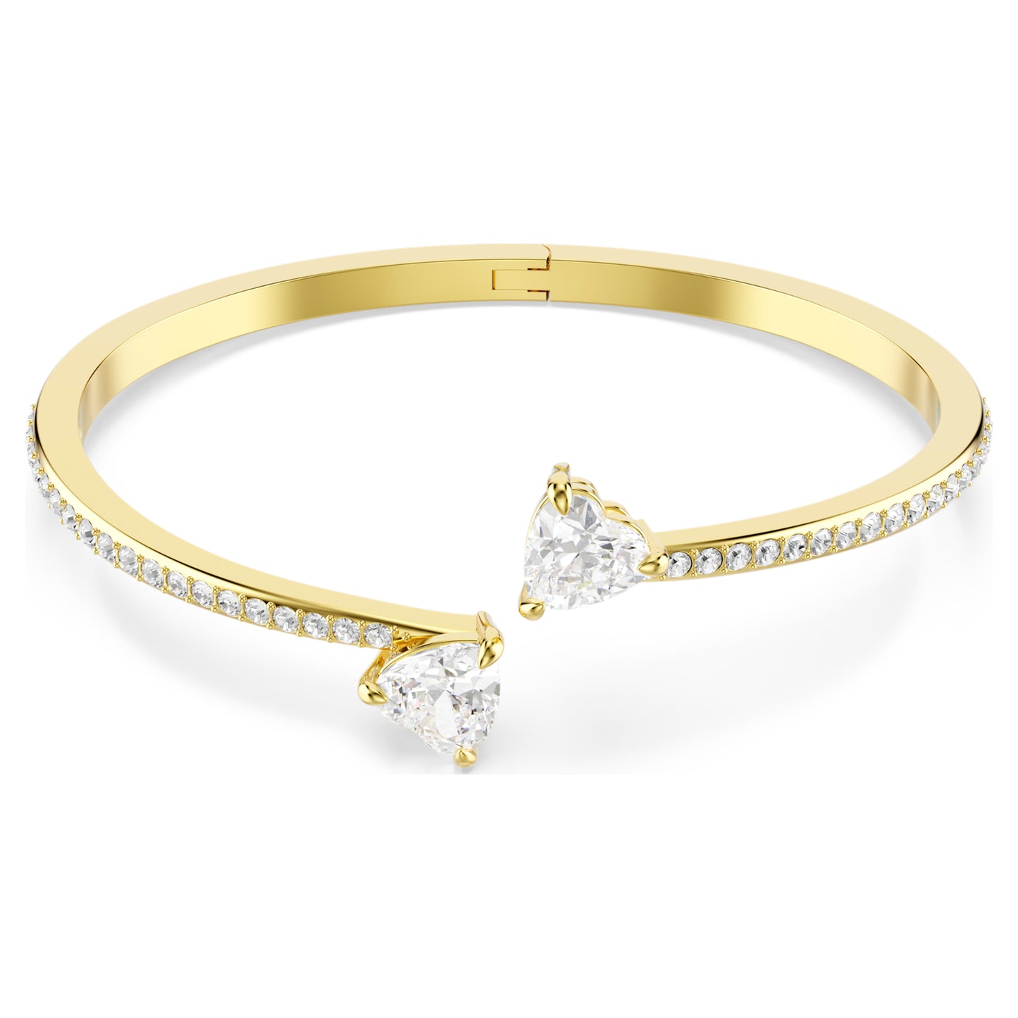 MESMERA ATTRACT BANGLE HEART - WHITE, GOLD