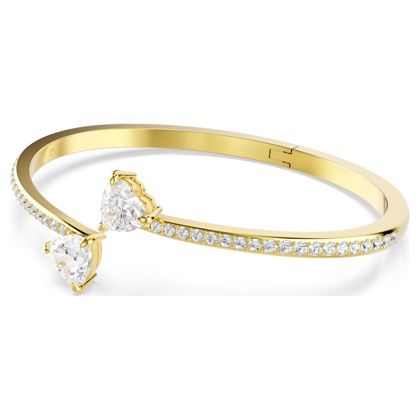 MESMERA ATTRACT BANGLE HEART - WHITE, GOLD