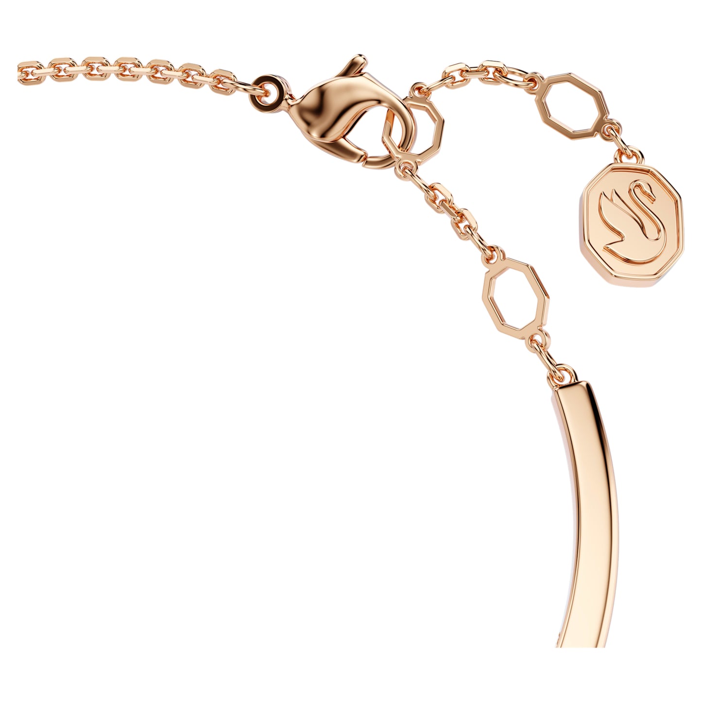 MESMERA BANGLE - WHITE, ROSE-GOLD